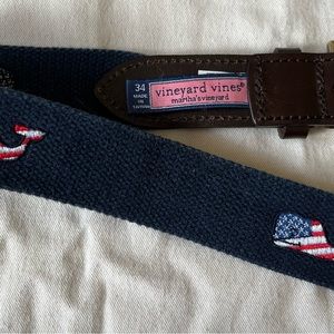 Vineyard Vines American Whale Belt